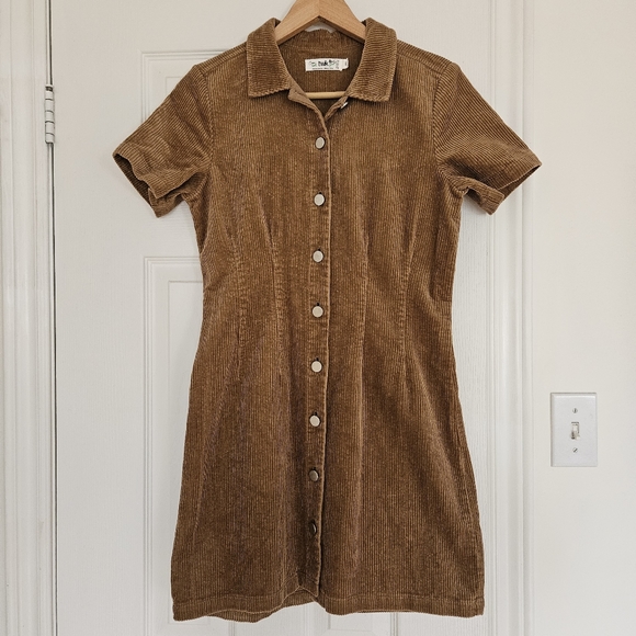 Simons Twik Corduroy Fitted Shirt Dress - Picture 3 of 7